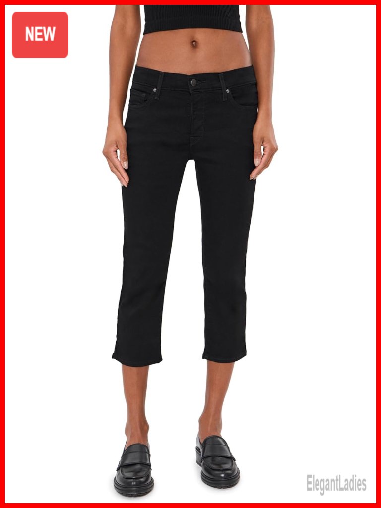Mid Rise Skinny Capri Jeans, Cotton Blend, Shaping Hip & Thigh